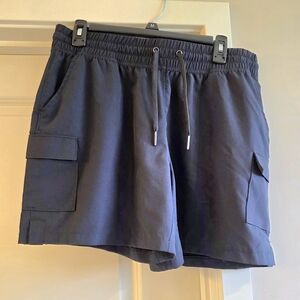 Mondetta Outdoor Project Navy Cargo Drawstring Shorts